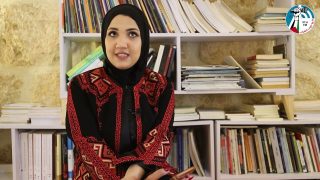 المهندسة أسيل أبو علان تبدع في تصميم فكرة مكتبة وطنيه فلسطينية بمواصفات عالمية ..