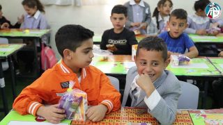 شبل و زهرة من مدرسة الرافدين الاساسية في مدينة الظاهرية