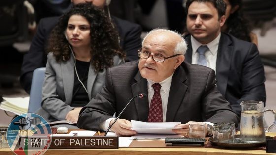 منصور يدعو مجلس الأمن إلى تحمل مسؤولياته لوقف العدوان الإسرائيلي على شعبنا