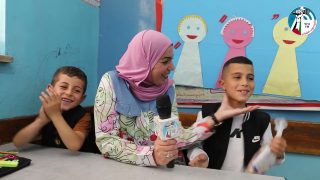 شبل و زهرة من مدرسة عثمان بن عفان الاساسية في مدينة الظاهرية