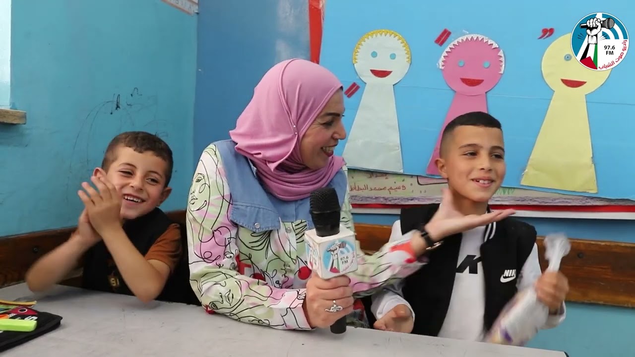 شبل و زهرة من مدرسة عثمان بن عفان الاساسية في مدينة الظاهرية
