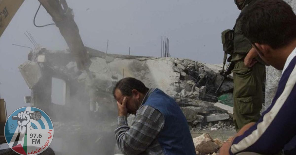 خلال أسبوعين.. الاحتلال هدم 38 منزلاً وأصاب 1310 فلسطينيين