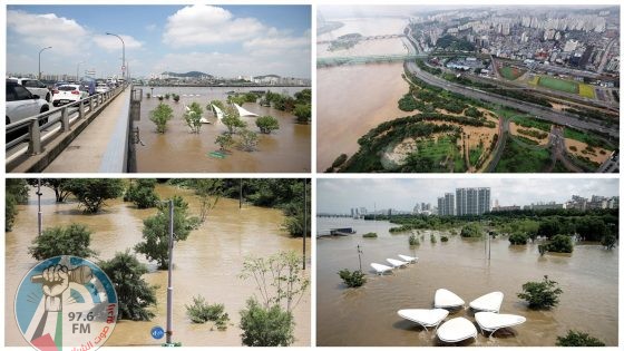 فيضانات في كوريا الجنوبية