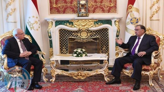 المالكي يسلم رسالة من الرئيس إلى رئيس طاجيكستان