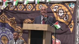 مراسم افتتاح رئيس الوزراء الدكتور محمد شتية كلية العلوم الاسلامية في مدينة الظاهرية