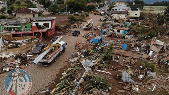 ارتفاع عدد المفقودين جراء الإعصار المدمّر جنوب البرازيل إلى 46 شخصاً