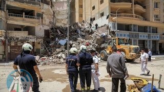 انهيار عقار في القاهرة