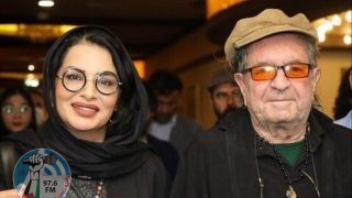 المخرج السينمائي الشهير داريوش مهرجوي وزوجته وحيده محمدي