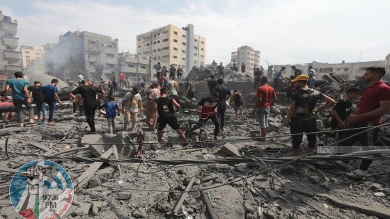 جانت من الدمار الذي حل بقطاع غزة نتيجة عدوان الاحتلال