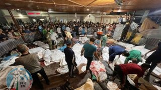 مجزرة مستشفى المعمداني في غزة