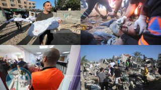 مشاهد من غارات على منازل المواطنين في قطاع غزة