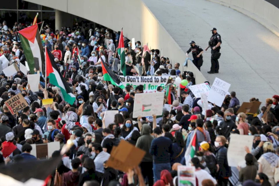 تواصل المسيرات في المدن الأميركية تنديدا بالعدوان على قطاع غزة