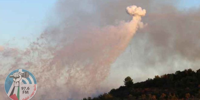قصف إسرائيلي بالقنابل الفوسفورية على اللبونة جنوب لبنان