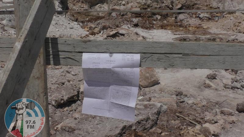 الاحتلال يخطر بوقف البناء بستة منازل في الخضر جنوب بيت لحم