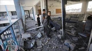 قصف طائرات الاحتلال محيط مدرسة للأونروا