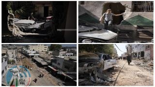 الاحتلال يقتحم جنين ومخيمها ويقصف منازل ومركبات ويصيب ويعتقل عددا من المواطنين ويدمر البنية التحتية