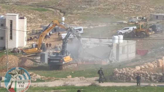 الاحتلال يهدم منزلا جنوب الخليل