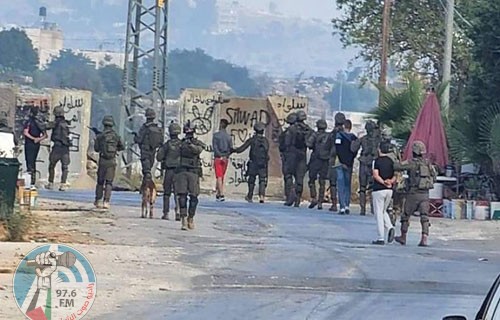 الاحتلال يصيب مواطنا بالرصاص ويعتقله مع 21 آخرين في سلواد