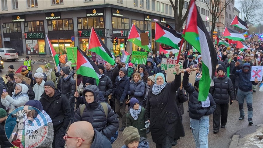 مظاهرات في ستوكهولم وبرلين وميونخ منددة بالعدوان الإسرائيلي المتواصل على قطاع غزة