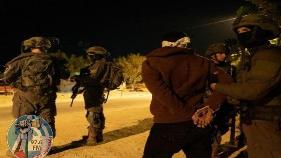 قوات الاحتلال تعتقل 8 مواطنين من الخليل