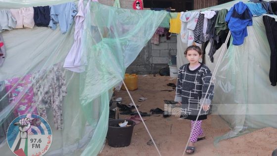 غرق عشرات مراكز الإيواء في قطاع غزة بفعل مياه الأمطار الغزيرة