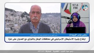 الملف السياسي – ارتفاع وتيرة الاستيطان الإسرائيلي في محافظات الوطن بالتوازي مع العدوان على غزة