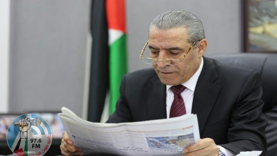 أمين سر اللجنة التنفيذية لمنظمة التحرير الفلسطينية حسين الشيخ