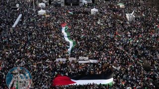 400 الف يتظاهرون في واشنطن تنديدا بالعدوان المتواصل على قطاع غزة