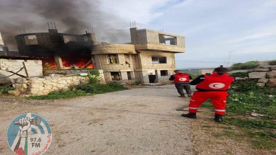 الاحتلال يقصف منزلا في قرية صير جنوب جنين