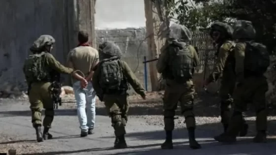 الاحتلال يعتقل أربعة شبان من مدينة قلقيلية