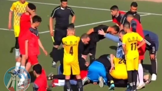 وفاة لاعب جزائري بعد إصابة مروعة في الملعب