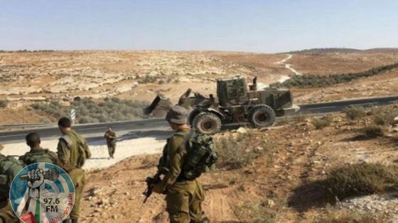الاحتلال يغلق منطقة المطينة في حوسان غرب بيت لحم