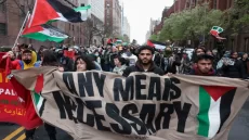 نيويورك: تواصل اعتصام طلبة جامعة “كولومبيا” تضامنا مع غزة