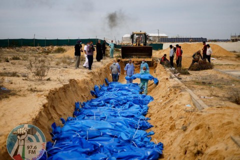 مسؤول أممي: اكتشاف مقبرة جماعية في قطاع غزة “مثيرة للقلق” وندعو لتحقيق “موثوق”
