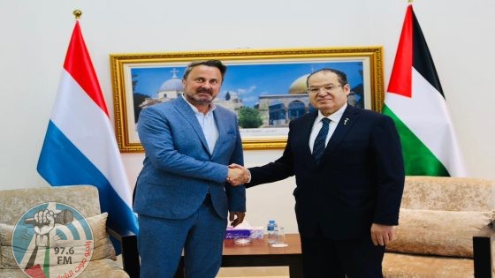 الخالدي يُطلع نائب رئيس وزراء لوكسمبورغ على آخر المستجدات