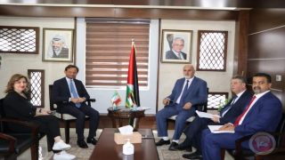 وزير الزراعة يستقبل القنصل العام الايطالي لدى دولة فلسطين