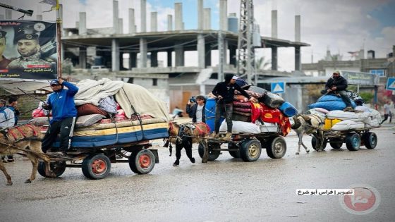 الأونروا: 80 ألف فلسطيني نزحوا من رفح