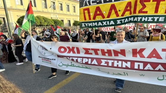 الجالية الفلسطينية في اليونان تحيي ذكرى النكبة