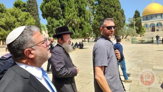 بن غفير خلال اقتحامه الأقصى: لا نسمح بالاعتراف بفلسطين ويجب إبادة حماس