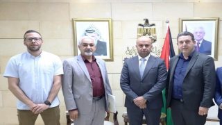 محافظ اريحا يستقبل وكيل دائرة دائرة حقوق الانسان والمجتمع المدني في منظمة التحرير