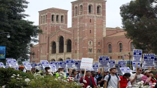 إضراب تاريخي للعاملين في “نظام جامعة كاليفورنيا” تضامناً مع فلسطين