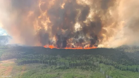 إجلاء آلاف السكان في أنحاء كندا جراء حرائق الغابات