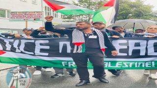 تظاهرة حاشدة في مدينة بريمن الألمانية تنديدا باستمرار عدوان الاحتلال على قطاع غزة