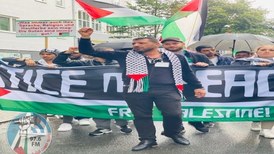 تظاهرة حاشدة في مدينة بريمن الألمانية تنديدا باستمرار عدوان الاحتلال على قطاع غزة