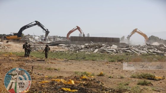الاحتلال يهدم 17 منزلا في الضفة وآخر داخل أراضي الـ48