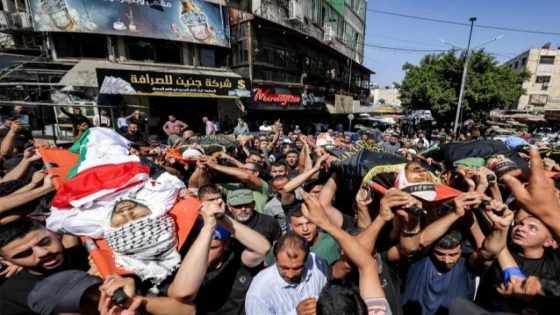 أهالي جنين يشيّعون جثامين 6 شهداء