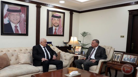 وزير الداخلية الفلسطيني يلتقي نظيره الأردني