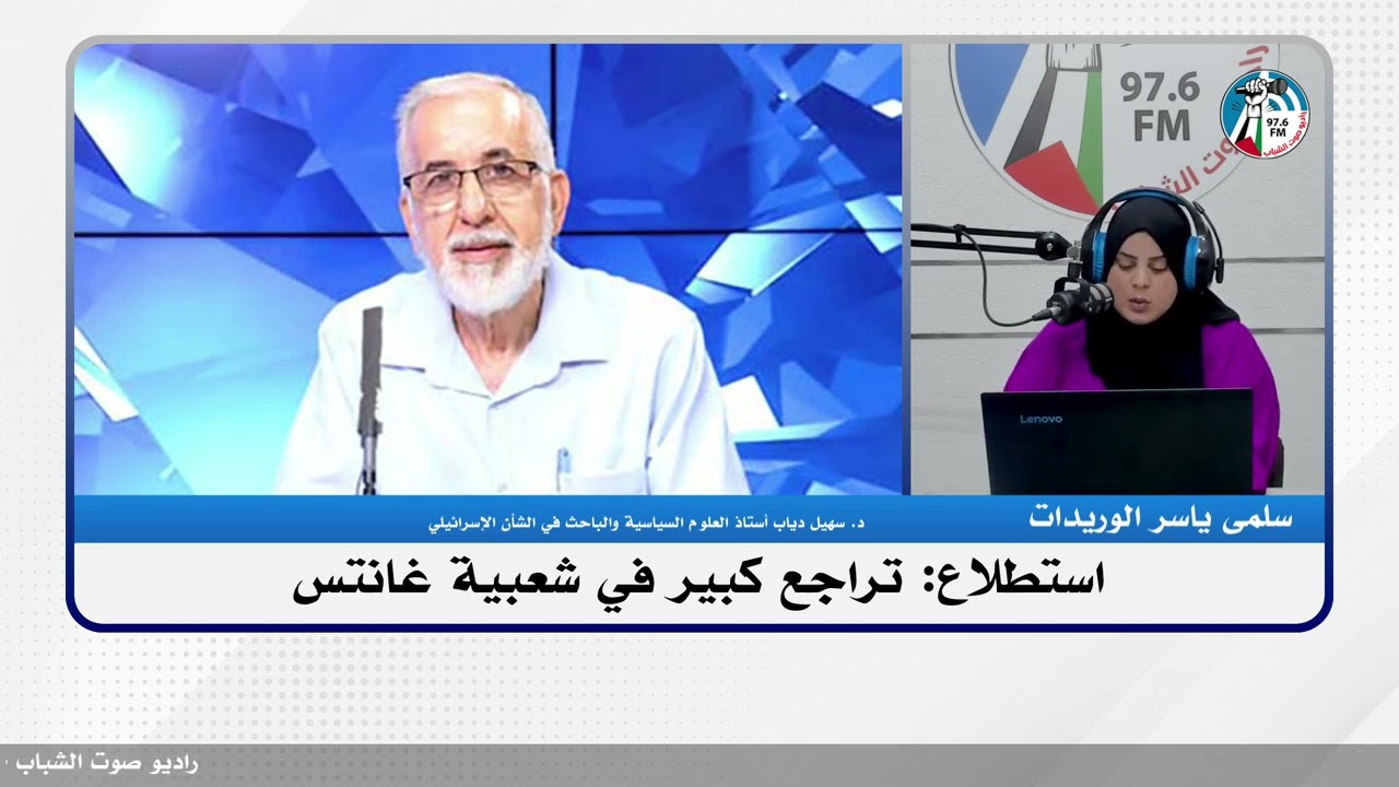 الملف السياسي – استطلاع: تراجع كبير في شعبية غانتس