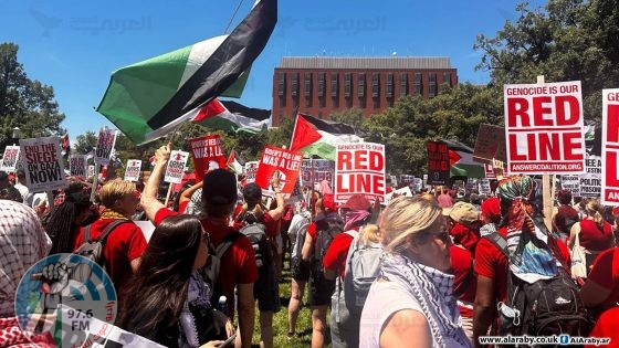 الآلاف يتظاهرون أمام البيت الأبيض تنديدا باستمرار العدوان على غزة