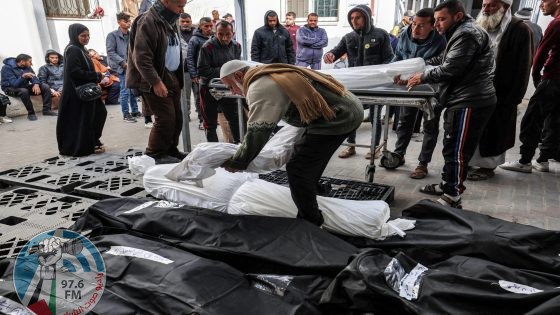 انتشال جثامين 3 شهداء من حي تل السلطان غرب رفح